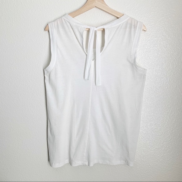 J. Crew Cream Embroidered Front Panel Blouse Sz M - Picture 2 of 7